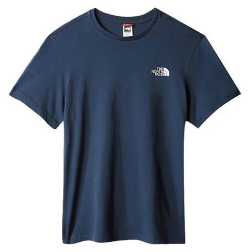  Męskie The North Face M SS Simple Dome Tee Granatowe NF0A2TX58K2