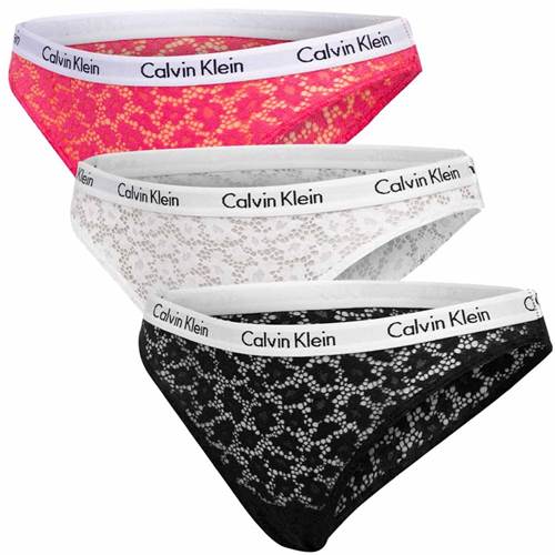  Stringbe Calvin Klein Różowe,Czarne,Białe 000QD3926EBP3