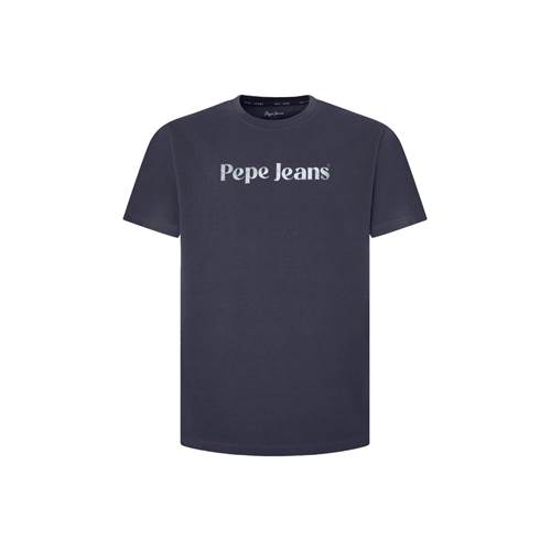  Męskie Pepe embroidered jeans Granatowe PM509374977